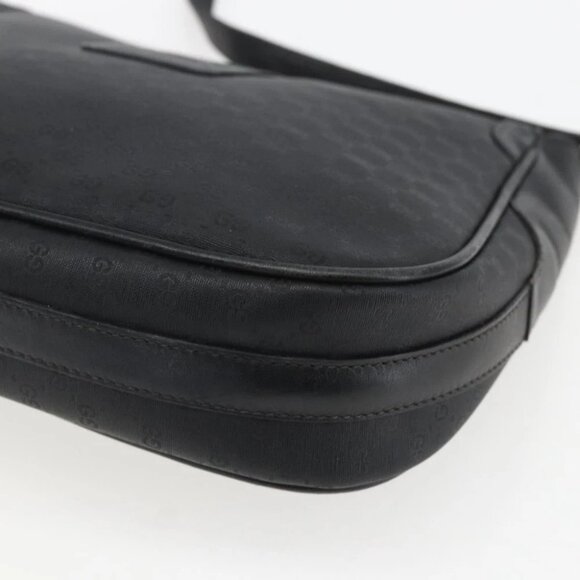 GUCCI Micro GG Supreme Web Sherry Line Bag PVC Black - Picture 12 of 16